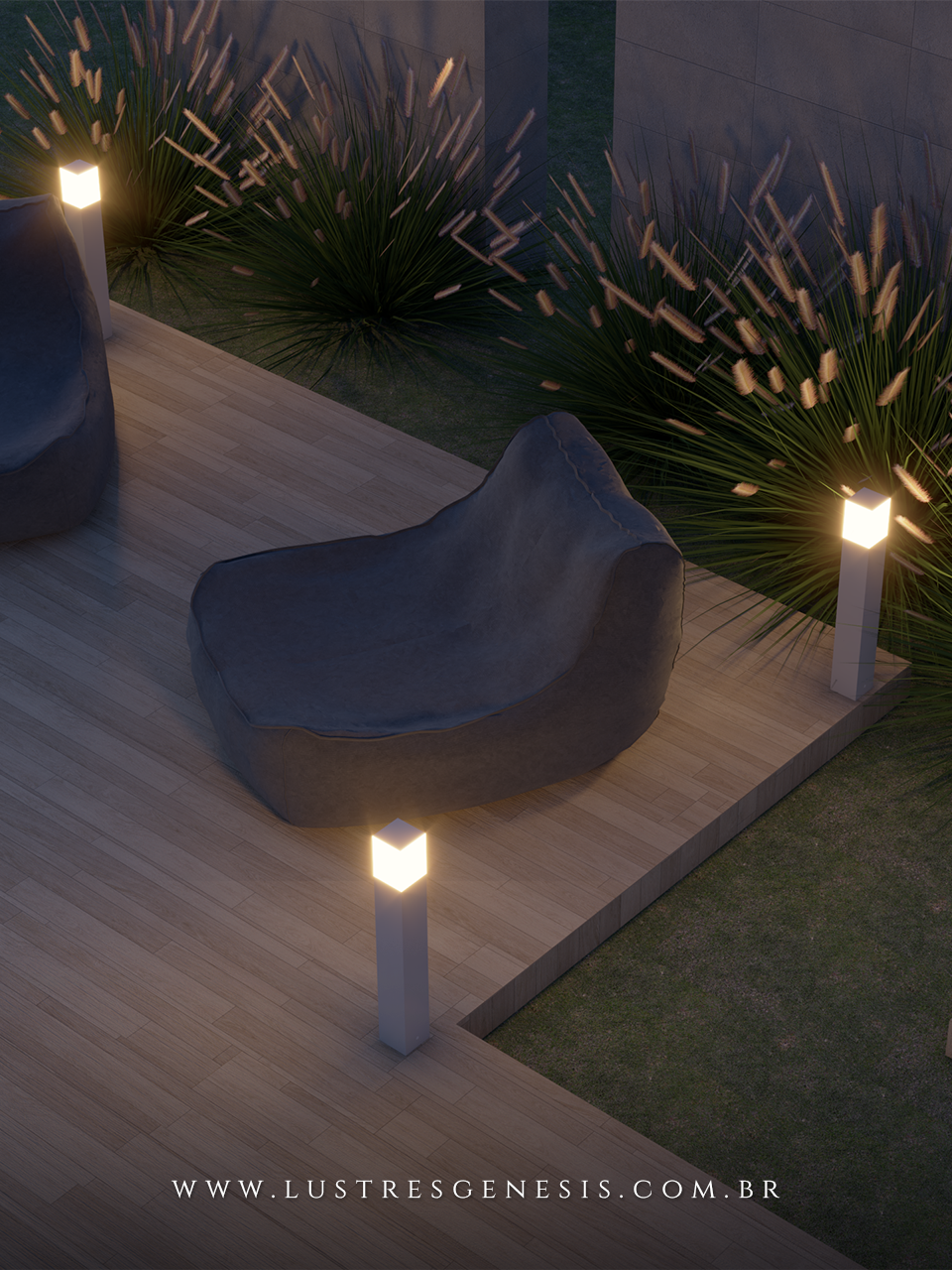 Balizador de Solo Argo: Seguran&ccedil;a e Eleg&acirc;ncia para sua &Aacute;rea Externa